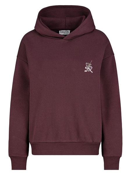 Sublevel Bluza w kolorze bordowym rozmiar: S. Czerwone bluzy Sublevel, s, bez wzorów, z kapturem. Za 109.95 zł.