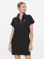 DKNY Sport Sukienka codzienna DP3D4826 Czarny Regular Fit. Czarne sukienki DKNY Sport, na co dzień, s, bez wzorów, z bawełny, sportowe, bez kołnierzyka, bez ramiączek, proste. Za 229.99 zł.