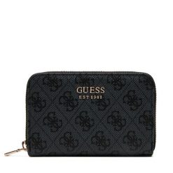 Duży Portfel Damski Guess. Czarne portfele Guess, z aplikacjami. Za 219.99 zł.