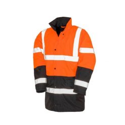 Dwukolorowa parka ochronna Result. Brązowe płaszcze RESULT, xl, bez wzorów, biznesowe, bez kaptura. Za 182.85 zł.