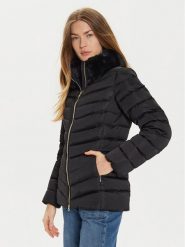 Geox Kurtka puchowa Calithe W4626T T3122 F9000 Czarny Regular Fit. Czarne kurtki Geox, bez wzorów, z puchu, bez kaptura. Za 539.99 zł.