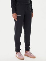 Kappa Spodnie dresowe Festa 331M34W Czarny Regular Fit. Czarne spodnie dresowe Kappa, bez wzorów, z bawełny. Za 129.99 zł.