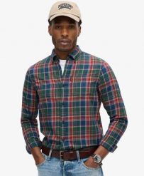Superdry Koszula Vintage w Kratę z Bawełny Organicznej – Upstate Check Multi. Koszule Superdry, s, bez wzorów, z bawełny, klasyczne, bez kołnierzyka, bez ramiączek. Za 254.45 zł.