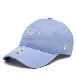 Czapka New Era. Niebieskie czapki z daszkiem New Era, bez wzorów. Za 129.99 zł.