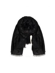 Patrizia Pepe Szal | 2V9600/A2RX | Kobieta | Czarny. Czarne szaliki i kominy Patrizia Pepe, bez wzorów, z materiału, eleganckie. W wyprzedaży za 199.00 zł.