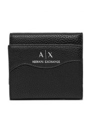 Armani Exchange Portfel 948530 CC783 00020 Czarny. Czarne portfele Armani Exchange, bez wzorów, ze skóry. Za 299.99 zł.