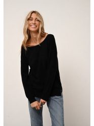 Just Cashmere Kaszmirowy sweter "Abigail" w kolorze czarnym rozmiar: L. Czarne swetry Just Cashmere, l, bez wzorów, z kaszmiru, bez ramiączek. Za 369.99 zł.