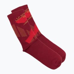 Skarpety La Sportiva Outdoor Fun. Czerwone skarpetki La Sportiva, bez wzorów. Za 99.99 zł.