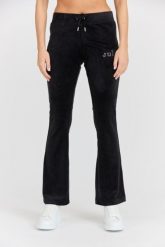 JUICY COUTURE Czarne damskie spodnie dresowe Lisa Regal, Rozmiar XS. Czarne spodnie dresowe Juicy Couture, bez wzorów, z dresówki, długie. W wyprzedaży za 341.99 zł.