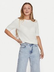 Vila Sweter Dalo 14084421 Biały Regular Fit. Białe swetry Vila, l, bez wzorów, z bawełny, bez ramiączek. Za 89.99 zł.