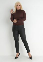 Czarne Spodnie Skinny Push Up Zami. Czarne jeansy Born2be, plus size, bez wzorów, z jeansu. W wyprzedaży za 76.49 zł.