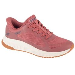 Buty sportowe Sneakersy damskie, Slip-Ins: Bobs Squad 4 - Staple Look. Czerwone buty sportowe lifestyle Skechers, bez wzorów, sportowe, bez zapięcia, skechers sport. Za 359.99 zł.