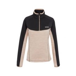 Damski polar 1/2 zip Regatta Hepley. Czarne bluzy z polaru Regatta, bez wzorów, z polaru, trekkingowe. Za 171.50 zł.