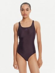 Adidas Strój kąpielowy 3-Stripes JZ5509 Fioletowy Slim Fit. Fioletowe stroje jednoczęściowe adidas, bez wzorów, z syntetyku, sportowe. Za 149.99 zł.