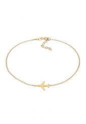Elli Damska bransoletka na kostkę z symbolem samolotu, symbolu podróży, wykonana ze srebra próby 925 Sterling Silver Bransoletki na nogę 1 ct Damski. Szare bransoletki Elli, srebrne. Za 243.99 zł.