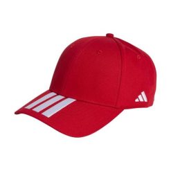 Czapka z daszkiem adidas Tiro. Czerwone czapki z daszkiem adidas, bez wzorów, z bawełny, sportowe. Za 89.95 zł.