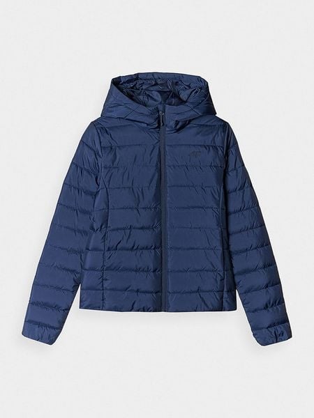 4F Kurtka pikowana w kolorze granatowym rozmiar: S. Niebieskie kurtki 4f, s, bez wzorów, bez kaptura. Za 157.35 zł.