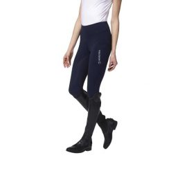 Damskie legginsy jeździeckie z pełną przyczepnością Vestrum Yakushima. Niebieskie legginsy VESTRUM, bez wzorów. Za 633.00 zł.