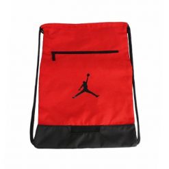 Worek szkolny torba gimnastyczna Air Jordan Sport Gym Sack 9A0746-R78. Czerwone torby sportowe Jordan, bez wzorów. Za 150.45 zł.