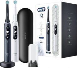 Szczoteczka magnetyczna Oral-B iO 7 Duo biały/czarny. Szczoteczki elektryczne i soniczne Oral-B. W wyprzedaży za 999.00 zł.