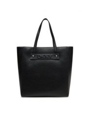 DKNY Torebka R44AAG94 Czarny. Czarne shopper bag DKNY, bez wzorów, ze skóry, bez dodatków. Za 489.99 zł.