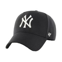 Czapka z daszkiem New York Yankees - Snapback - MVP Woolblend - Regulowana. Czarne czapki z daszkiem 47 Brand, bez wzorów, sportowe. Za 142.95 zł.