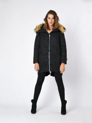 Northwood Parka w kolorze czarnym rozmiar: M. Czarne płaszcze Northwood, m, bez wzorów, bez kaptura. Za 203.45 zł.