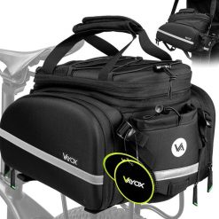 Torba rowerowa na bagażnik VAYOX VA0346 wodoodporna rozkładana 35L. Czarne torebki klasyczne VAYOX, bez wzorów, sportowe, na ramię, bez dodatków. Za 229.00 zł.