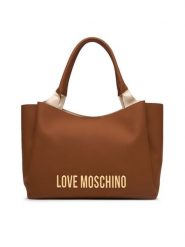 LOVE MOSCHINO Torebka JC4107PP1OKD0200 Brązowy. Brązowe shopper bag Love Moschino, bez wzorów, ze skóry, bez dodatków. Za 1,049.00 zł.
