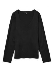 Vero Moda Sweter w kolorze czarnym rozmiar: M. Czarne swetry Vero Moda, m, bez wzorów, z wiskozy, klasyczne, bez ramiączek. Za 105.63 zł.