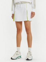 Lacoste Spódnica mini JF2671 Biały Regular Fit. Białe spódnice Lacoste, bez wzorów, z syntetyku, mini. Za 719.99 zł.