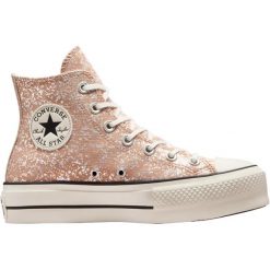 Buty sportowe Converse Chuck Taylor All Star Lift. Brązowe buty treningowe Converse, bez wzorów, bez zapięcia. Za 590.00 zł.