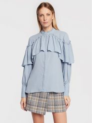 Bruuns Bazaar Koszula Camilla Aeva BBW3173 Błękitny Regular Fit. Niebieskie koszule Bruuns Bazaar, bez wzorów, z syntetyku, bez kołnierzyka, bez ramiączek. Za 449.99 zł.