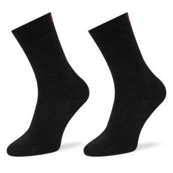 Skarpety długie HUGO. Czarne skarpetki Hugo, bez wzorów. Za 39.99 zł.