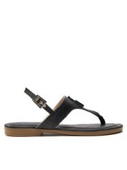 Liu Jo Sandały Sand 01 SA4117 P0062 Czarny. Czarne sandały Liu Jo, bez wzorów, ze skóry, bez obcasa, na płaskiej podeszwie, bez zapięcia. Za 699.99 zł.