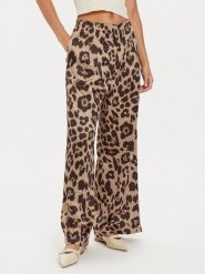 Vero Moda Spodnie materiałowe Merle 10295435 Beżowy Loose Fit. Brązowe spodnie materiałowe Vero Moda, bez wzorów, z materiału. Za 109.99 zł.