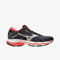Buty do biegania damskie Mizuno Wave Ultima 13. Czarne buty do biegania Mizuno, bez wzorów, bez zapięcia, do biegania, mizuno wave. W wyprzedaży za 427.95 zł.