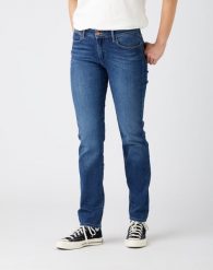 WRANGLER SLIM DAMSKIE SPODNIE JEANSOWE JEANSY DŻINSY GOOD LUCK W28LZG29W. Jeansy Wrangler, l, bez wzorów, z jeansu. Za 219.99 zł.