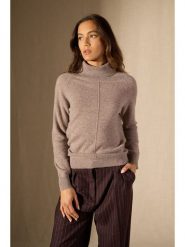 Perfect Cashmere Kaszmirowy golf "Carrick" w kolorze szarobrązowym rozmiar: M. Brązowe swetry Perfect Cashmere, m, bez wzorów, z kaszmiru, bez ramiączek. Za 303.78 zł.