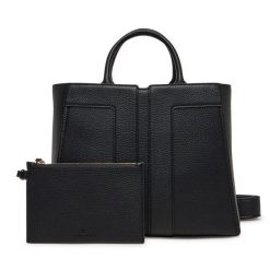 Torebka Elisabetta Franchi. Czarne torebki klasyczne Elisabetta Franchi, bez wzorów, klasyczne, bez dodatków. Za 2,229.00 zł.