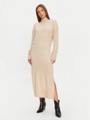 Brave Soul Sukienka dzianinowa LKD-230MINGLGBST Beżowy Regular Fit. Brązowe sukienki Brave Soul, m, bez wzorów, z dzianiny, bez kołnierzyka, bez ramiączek. Za 69.99 zł.