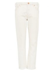True Religion Dżinsy "Liv" - Relaxed skinny fit - w kolorze białym rozmiar: W27. Białe jeansy True Religion, z aplikacjami. Za 189.29 zł.