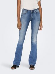 ONLY Jeansy Blush 15245444 Niebieski Flared Fit. Niebieskie jeansy ONLY, xl, bez wzorów, z bawełny. Za 159.99 zł.