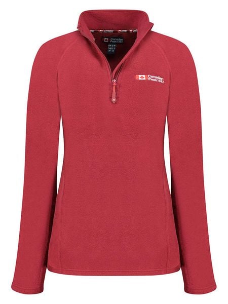 Canadian Peak Kurtka polarowa "Tugeak" w kolorze bordowym rozmiar: L. Czerwone kurtki Canadian Peak, l, bez wzorów, z polaru, bez kaptura. Za 105.38 zł.