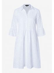 More & More Sukienka w kolorze białym rozmiar: 40. Białe sukienki More & More, bez wzorów, z bawełny, bez kołnierzyka, bez ramiączek, midi. Za 153.34 zł.