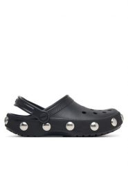 Crocs Klapki Classic Big Studded Clog 214236 Czarny. Czarne klapki Crocs, bez wzorów, z tworzywa sztucznego, bez obcasa, bez zapięcia. Za 259.99 zł.