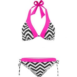 Bikini na fiszbinach (2 części) bonprix czarno-biały. Bikini marki 4f. Za 74.99 zł.
