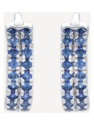 ATELIER DU DIAMANT Złote kolczyki-kreole "Faye" z szafirami rozmiar: onesize. Niebieskie kolczyki ATELIER DU DIAMANT, z szafirem, złote. Za 1,296.99 zł.