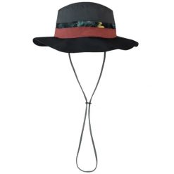 Kapelusz BUFF EXPLORE BOONEY HAT OKISA. Czarne kapelusze Buff, bez wzorów, z nylonu, sportowe. Za 159.99 zł.
