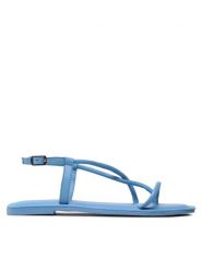 Vero Moda Sandały Filla 10286500 Niebieski. Niebieskie sandały Vero Moda, bez wzorów, ze skóry, bez obcasa, na płaskiej podeszwie, bez zapięcia. Za 129.99 zł.